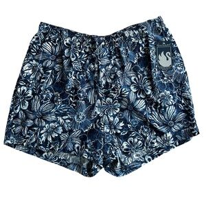 GLORIA VANDERBILT CASUALS NWT! Women’s Plus Shorts Blue/White Tropical Floral 2X